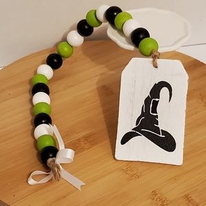 Halloween Farmhouse wood garland